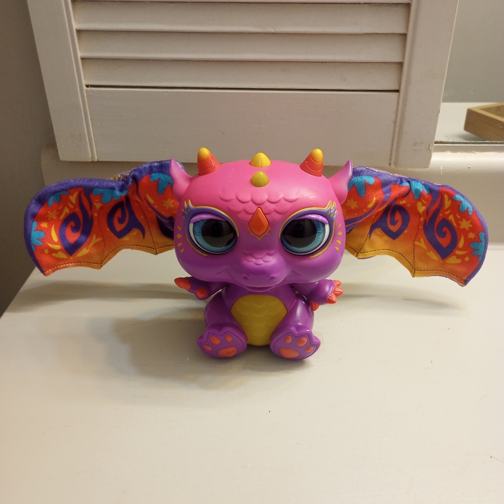 Hasbro FurReal Friends Moodwings Baby Dragon Interactive Pet - Tested(See Video)